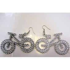 Party Accessory Earrings Pair of Bikes