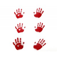Blood Red Hands (Gelatin) 6 pieces