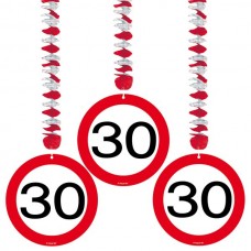 Décor Traffic Sign 30th Birthday Hanging