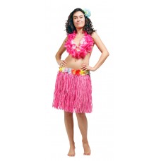Hawaii Lei Skirt Pink 45cm