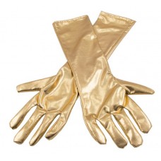 Gloves Metallic Gold