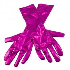 Gloves Metallic Cerise