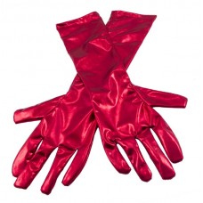Gloves Metallic Red