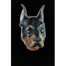 Mask Head Animal Fun Dog Doberman