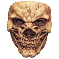 Mask Face Skull 3 Brown Bone