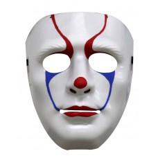 Mask Face Plastic Painted Clown
