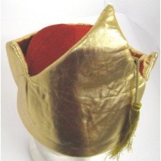 Crown Hat with tassel Red & Gold