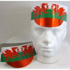 Hat Card Flag with Peak Wales 5's