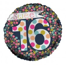 Balloon Foil - Happy Sweet 16