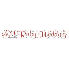 Banner Anniversary Ruby (40th)