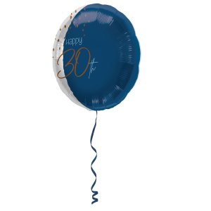 30TH BIRTHDAY TRUE BLUE FOIL BALLOON - 45CM