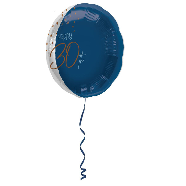 30TH BIRTHDAY TRUE BLUE FOIL BALLOON - 45CM