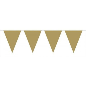 GOLD XL TRIANGLE BUNTING - 10M