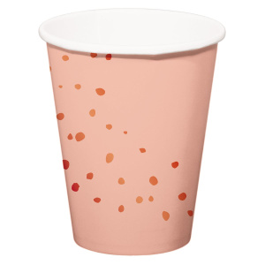 8 X LUSH BLUSH PAPER PARTY CUPS - 350ML