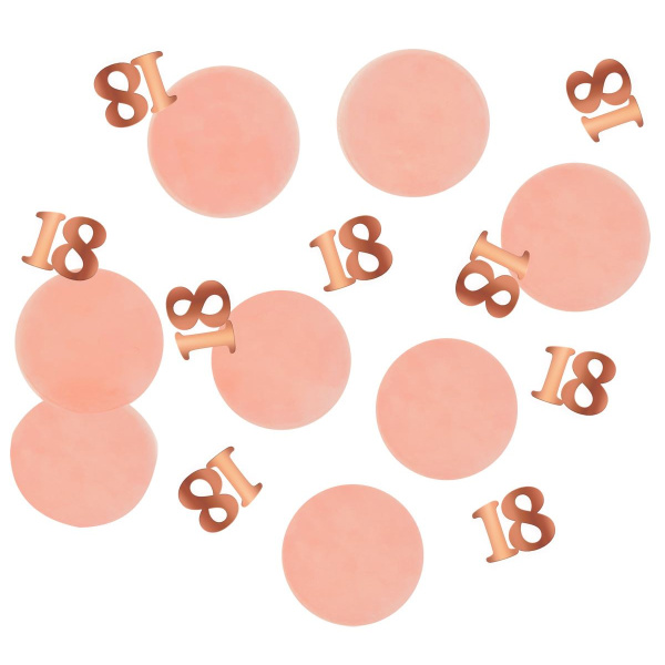 18TH BIRTHDAY LUSH BLUSH TABLE CONFETTI - 25G