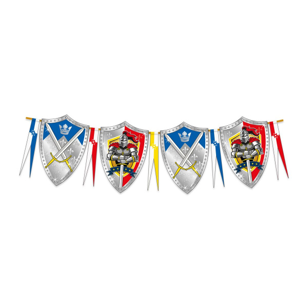 MEDIEVAL KNIGHTS SHIELD BUNTING - 6M