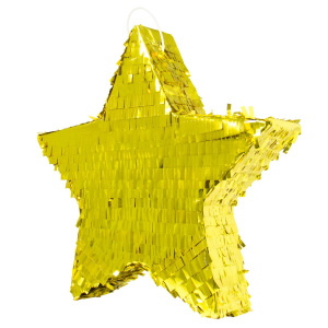 GOLDEN STAR PINATA - 45CM