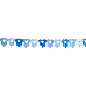 BABY BOY/BLUE PAPER GARLAND - 6M