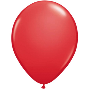 10 X RED BALLOONS - 30CM