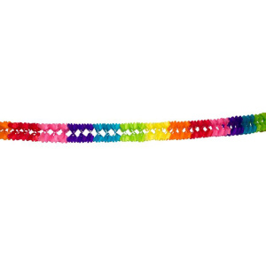 MULTICOLOURED RAROTONGA HONEYCOMB GARLAND - 6M