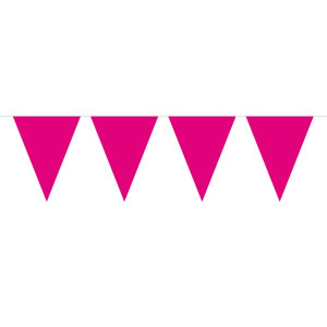 MAGENTA MINI TRIANGLE BUNTING - 3M