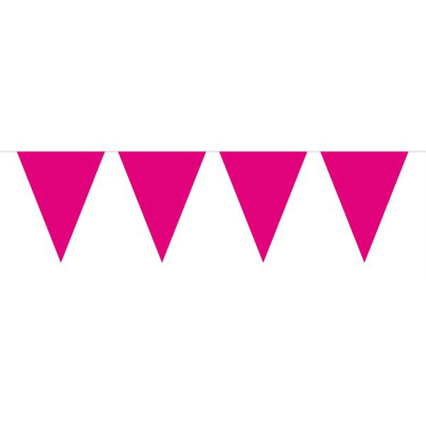 MAGENTA MINI TRIANGLE BUNTING - 3M