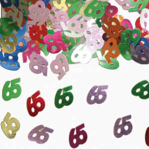 14G X NUMBER 65 TABLE CONFETTI