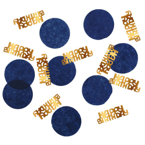 HAPPY BIRTHDAY TRUE BLUE TABLE CONFETTI - 25G