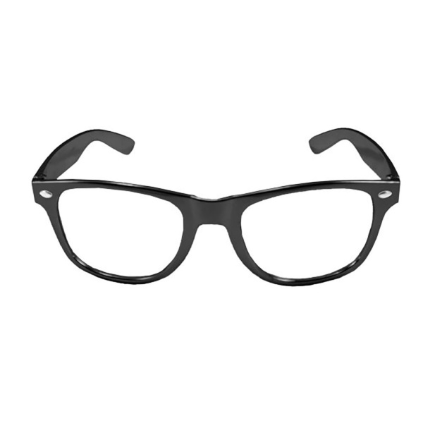 GLASSES METALLIC BLACK FRAME