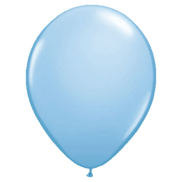 10 X LIGHT BLUE METALLIC BALLOONS - 30CM