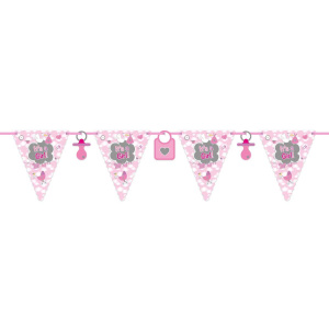 IT'S A GIRL! BABY SHOWER TRIANGLE BUNTING - 6M