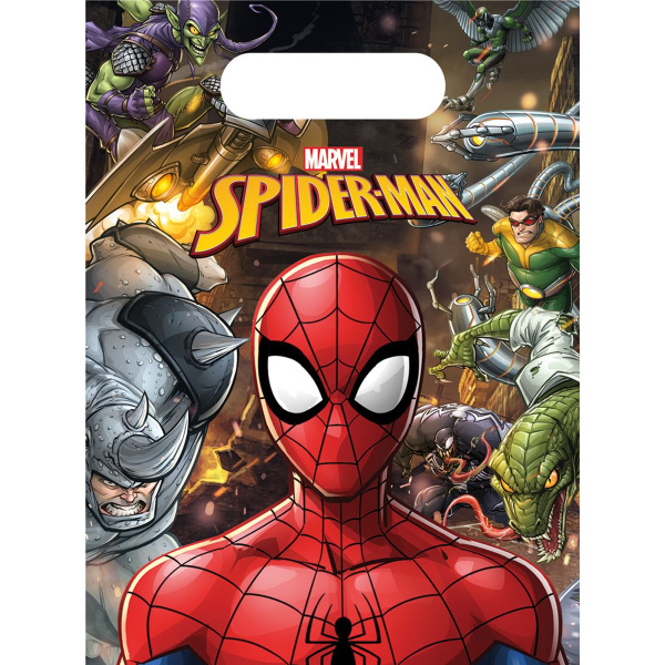 6 X MARVEL SPIDER-MAN PARTY BAGS