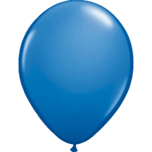 100 X BLUE METALLIC BALLOONS - 30CM