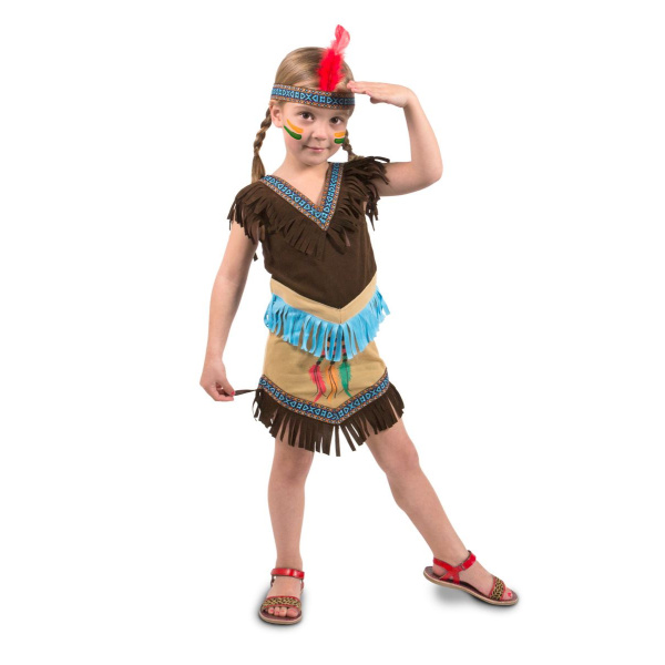 CHILD'S NATIVE AMERICAN POCAHONTAS COSTUME - M