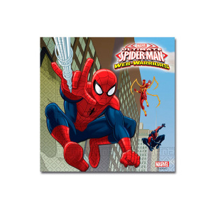 20 X MARVEL SPIDER-MAN WARRIORS PARTY NAPKINS - 33CM