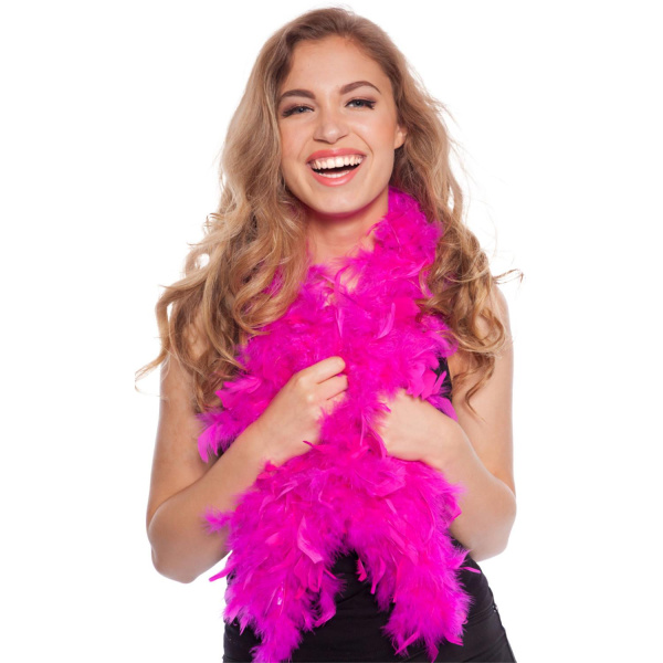 PREMIUM NEON PINK FEATHER BOA - 1.8M