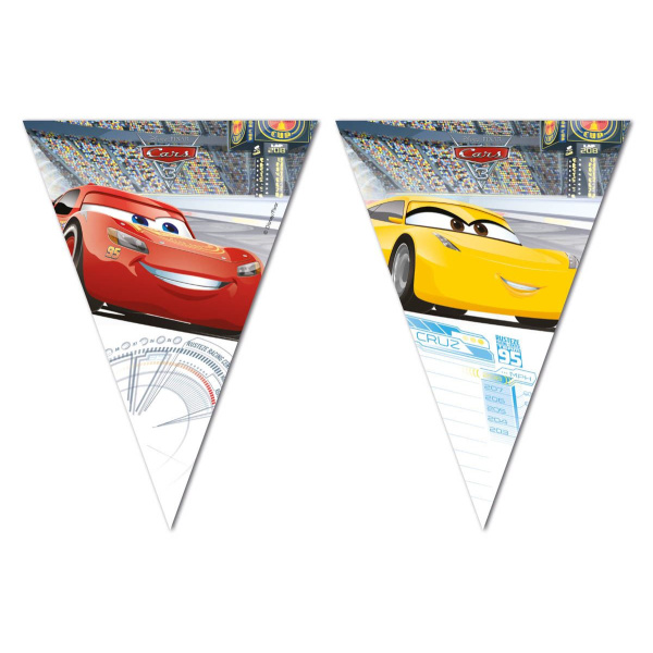 DISNEY CARS 3 TRIANGLE BUNTING - 3M