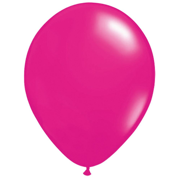 100 X MAGENTA BALLOONS - 30CM