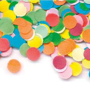 1KG X MULTICOLOURED PAPER CONFETTI