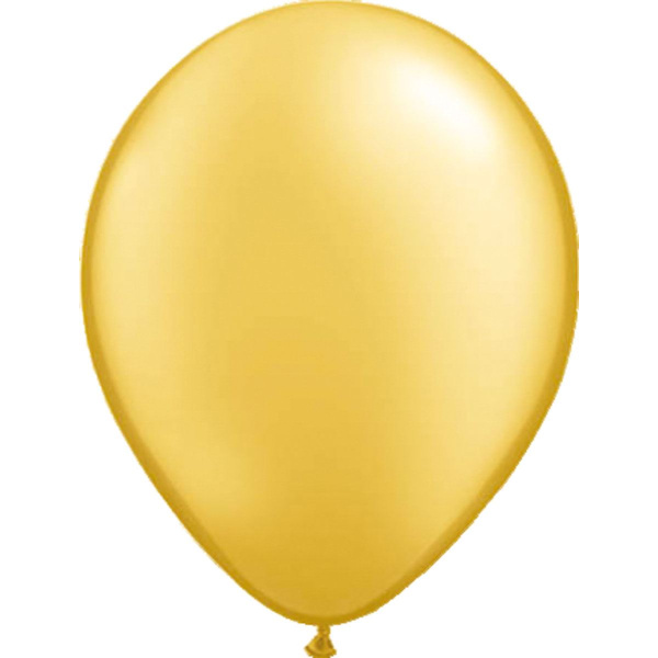 100 X GOLD METALLIC BALLOONS - 30CM