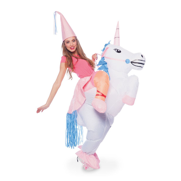 ADULT'S INFLATABLE UNICORN COSTUME - ONE SIZE