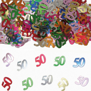 14G X NUMBER 50 TABLE CONFETTI