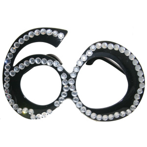 GLASSES 60TH AGE - BLACK