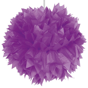 HANGING PURPLE POM POM - 30CM