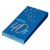 10 X 40TH BIRTHDAY TRUE BLUE NAPKINS - 33CM