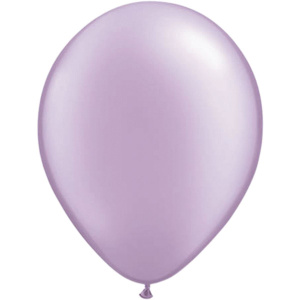 10 X LAVENDER PURPLE METALLIC BALLOONS - 30CM