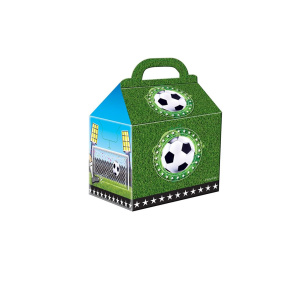 4 X FOOTBALL PARTY GIFT / LOOT BOX - 9.5CM