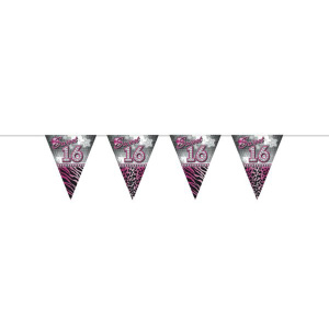 SWEET 16TH BIRTHDAY TRIANGLE BUNTING - 10M