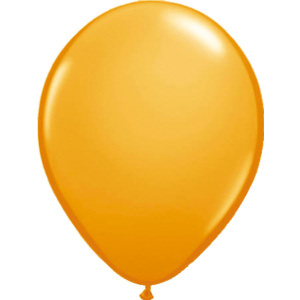 50 X ORANGE METALLIC BALLOONS - 30CM