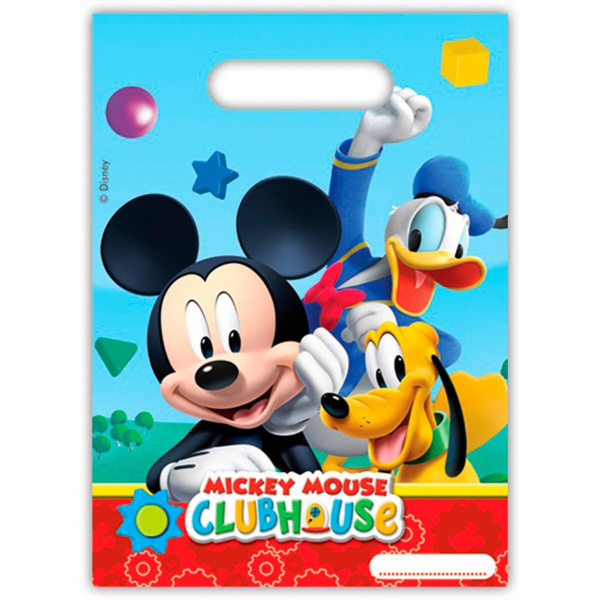 6 X DISNEY MICKEY MOUSE CLUBHOUSE PARTY BAGS